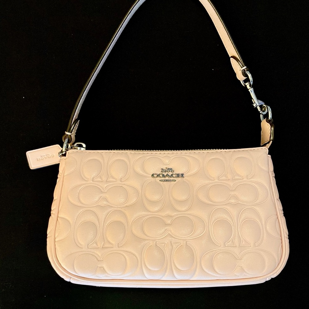 Coach Nolita 19 Mini Bag with Embossed Design - Blush Pink
